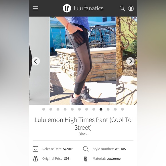 Lululemon High Times Pant (Cool To Street) - Picture 7 of 9